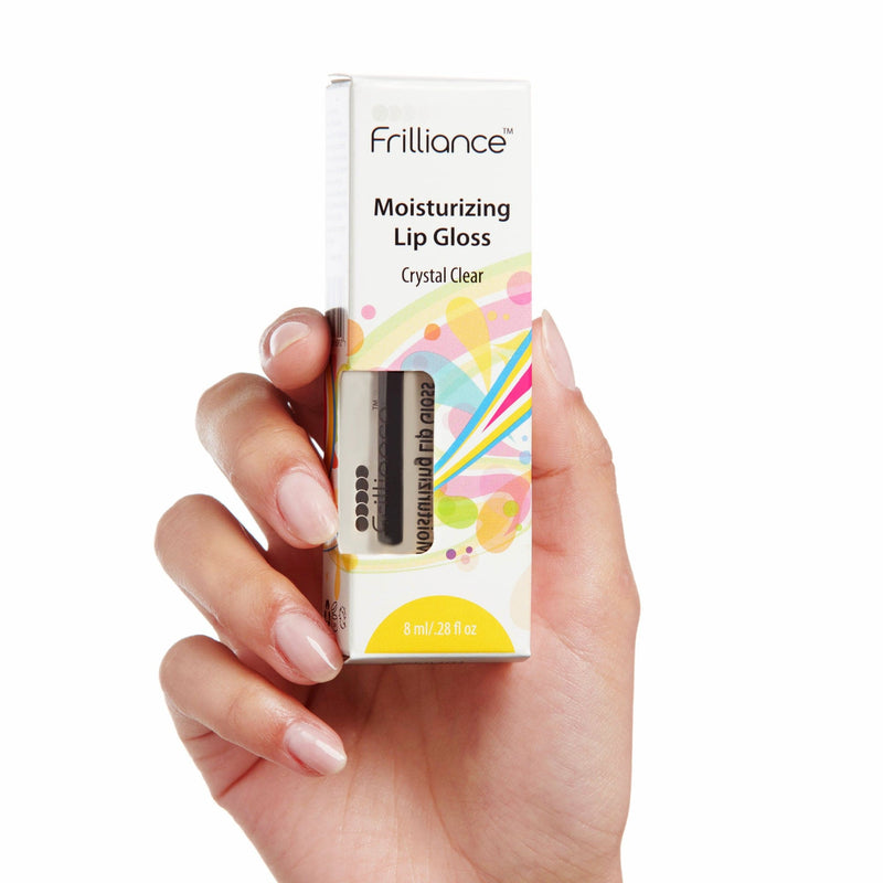 Fiona Frills Makeup Moisturizing Lip Gloss in Crystal Clear Frilliance